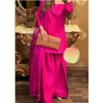 Farshi Shalwar Kameez with 3 quarter sleeves OR Sleeveless Suit 3pc Dress for Eid/Party/Wedding Wear for Girls/Women