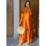 Farshi Shalwar Kameez with 3 quarter sleeves OR Sleeveless Suit 3pc Dress for Eid/Party/Wedding Wear for Girls/Women