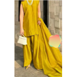 Farshi Shalwar Kameez with 3 quarter sleeves OR Sleeveless Suit 3pc Dress for Eid/Party/Wedding Wear for Girls/Women