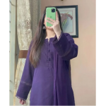 NILOFER - Purple/women kurta trouser dupatta/3 piece dress for women/stitched