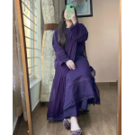 NILOFER - Purple/women kurta trouser dupatta/3 piece dress for women/stitched