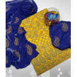 Lawn cotton collections Shirt chicken kari jall Chiffon Dupatta +trouser pr Embroidery -Hand made 3piece suit for women Lawn cotton collections Shirt chicken kari jall Chiffon Dupatta +trouser pr Embroidery -Hand made 3piece suit for women