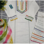 NILOFER - Off white/women kurta trouser/2 piece dress for women/stitched