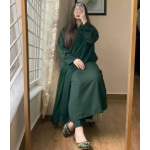 NILOFER - Green/women kurta trouser and dupatta/2 piece and 3 piece dress for women/stitched