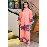 Women Dresses Collection -- Shamoze Silk -- 2pcs Suit For Women Stitched -- Digital Printed Suits & Dori Pipping Full Suit Overlock -- Ready To Wear -- Stylish Dress For Ladies -- Womens & Girls
